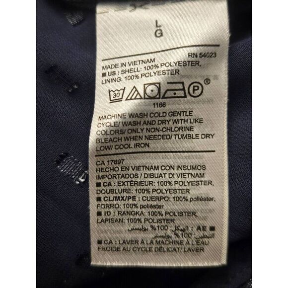 Old Navy Women's Size Large Navy Chiffon Cold Shoulder Baby Doll Blouse - Picture 6 of 6